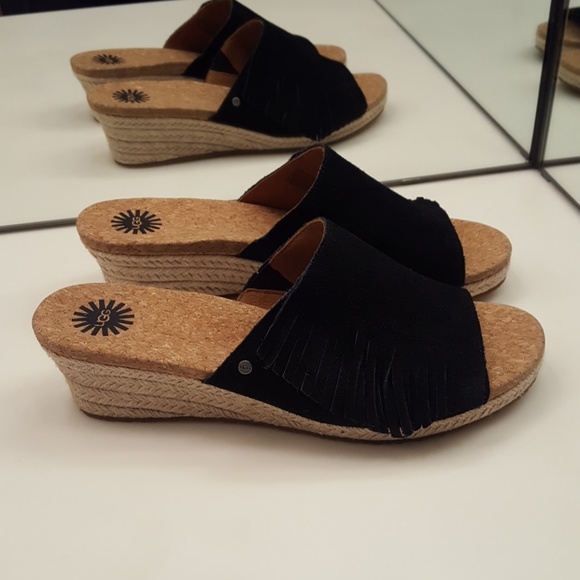 ugg fringe sandals